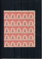 246445501 1959  POSTFRIS MINT NEVER HINGED  SCOTT J89  BLOCK OF 25 SHINY GUM POSTAGE DUE - Franqueo