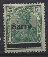 Germany (Saargebiet) 1920  (*) MH Mi.4 - Nuevos