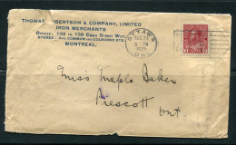 Canada 1925 Cover Otawa-Prescott Single Usage  3c - Lettres & Documents