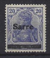 Germany (Saargebiet) 1920  (*) MH Mi.8 III - Nuevos