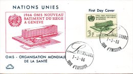 LUXEMBOURG. N°679 De 1966 Sur Enveloppe 1er Jour. OMS. - OMS