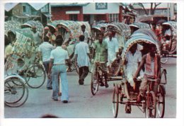 REF 219 CPSM BANGLADESH DaccaRickshaw With Passenger Velo Taxi - Bangladesch