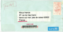 GIAPPONE - NIPPON - JAPAN - JAPON - 2007 - Registered Air Mail - EMA Red Cancel - 600 - Viaggiata Da Nagoya Per Berck... - Cartas & Documentos