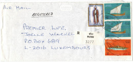 OMAN - 1998 - Registered Air Mail - Ships, Vessels + Costumes - Viaggiata Da Ruwi Per Luxembourg - Oman