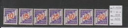 Liechtenstein 1928 - Yvert T 14/20 Stamp Set MNH ** - Nuovi