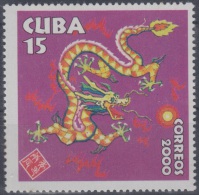 2000.20- * CUBA 2000. MNH. AÑO CHINO LUNAR DRAGON. CHINA MOON YEAR OF DRAGON. - Used Stamps