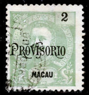 !										■■■■■ds■■ Macao 1902 AF#124ø Mouchon "Provisório" 2 Avos (x9714) - Used Stamps