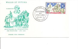 Wallis Et Futuna -Bicentenaire Des USA ( FDC De 1976 à Voir) - FDC