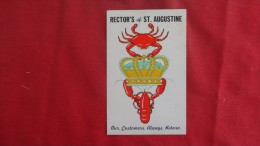 - Florida> St Augustine    Lobster & Crabs   Rector's 1820 - St Augustine