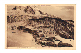 Eaux Bonnes: A Gourette, Les Autos Devant L' Hotel Des Edelweiss (15-1870) - Eaux Bonnes