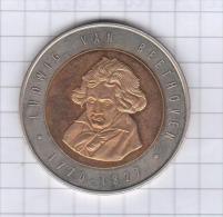 EU 1995 Beethoven Beethowen Musique Music Composer Compositeur Medal Medaille - Zonder Classificatie