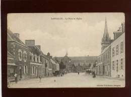 22 Lanvallec Lanvellec La Place & L'église édit. Tirel Hamon Animée - Lanvellec