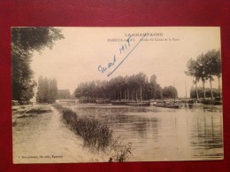 51 Marne  MAREUIL SUR AY Bords Du Canal Et Le Pont - Mareuil-sur-Ay