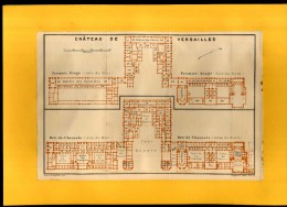 - FRANCE 78 .  PLAN DU CHATEAU DE VERSAILLES . ANNEES 1920 . - Arquitectura