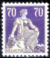 Svizzera-189 - 1924 - Unificato: N. 207a (++) MNH - Carta Goffrata - Privo Di Difetti Occulti. - Unused Stamps