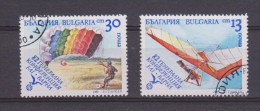 BULGARIE : PARACHUTISME , DELTA PLANE 2 TIMBRES - Parachutespringen