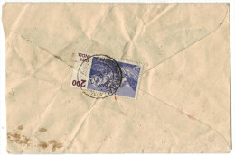 INDIA - 1977 - Registered - 25 + Stamp On The Rear - Intero Postale - Entier Postal - Postal Stationery - Viaggiata D... - Covers