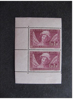 TB Paire Verticale De Carnet, N° 256 , Neuve  XX. - Unused Stamps