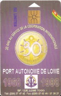 TARJETA DE TOGO DE 50 UNITES DE PORT AUTONOME DE LOME - Togo