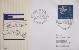 LUXEMBOURG - ENVELOPPE 1er JOUR 1961 - EUROPA - Journée Du Timbre - 26.11.1961 - Parf.état - FDC