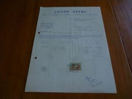 FF2 LC118 Facture Lucien Geens Baisy Thy  1967 - 1950 - ...