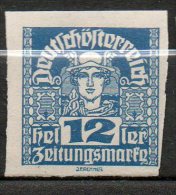 AUTRICHE Journaux  12h Bleu 1920-21  N°43 - Dagbladen