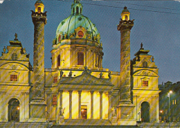 19198- VIENNA- ST CHARLES' CHURCH BY NIGHT - Kirchen
