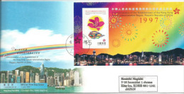 Hong-Kong Special Administrative Region. Premier Jour 1 July 1997, BF Sur Lettre FDC Adressée Au Japon - FDC