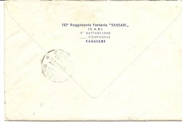 R-152° REGGIMENTO FANTERIA"SASSARI"CAGLIARI-LETTERA INTESTATA - Regimente