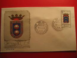 MELILLA Madrid 1966 Escudo Arm SPD FDC Sobre Cover Enveloppe España Africa Colonias Españolas - Spanish Morocco