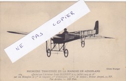 Premiére Traverssée De La Manche En Aéroplane,blériot En 1909 - Avion