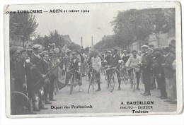 TOULOUSE (31) Carte Photo Cyclisme Course Cycliste Toulouse Agen  Départ Des Professionnels - Toulouse