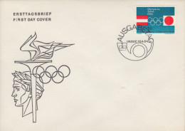 Enveloppe  FDC   1er  Jour   LIECHTENSTEIN   Jeux  Olympiques    1964 - Hiver 1964: Innsbruck