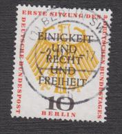 Berlin Michel Nr. 174 Mit Plattenfehler (Druckzufälligkeit) Philotax BF 9 - Gestempelt - Variétés Et Curiosités