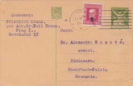 6221A   POSTCARD STATIONERY 1926 SEND TO ROMANIA. - Postales