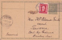 6223A   POSTCARD STATIONERY 1927 SEND TO ROMANIA. - Cartes Postales