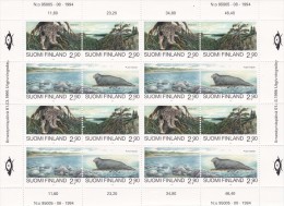 Finlandia Nº 1258 Al 1261 En Pliego De 4 Series - Unused Stamps