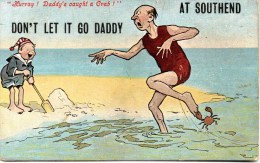 COMIC COLOURED SOUTHEND POSTCARD - SEASIDE THEME - Southend, Westcliff & Leigh