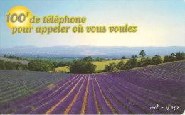 CODCARTE-FRANCE TELECOM-100FFCHAMPS De LAVANDE-V° N°  COLLES- GRATTE--TBE LUXE- - FT