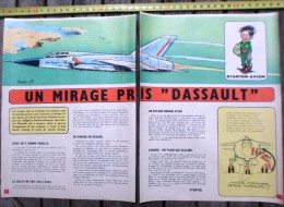 PUB PUBLICITE AVION UN MIRAGE PRIS DASSAULT ILLUSTREE PAR JIDEHEM - Matériel Et Accessoires