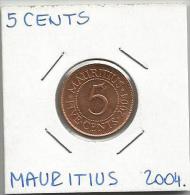 A9  Mauritius 5 Cents  2004. - Mauricio