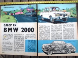 PUB PUBLICITE AUTO BMW 2000 PAR JIDEHEM - Material Und Zubehör