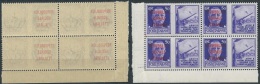 1944 RSI PROPAGANDA GUERRA 50 CENT QUARTINA VARIETà DECALCO MNH ** - W172 - Propaganda Di Guerra