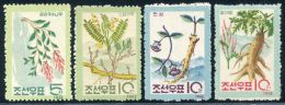 Korea 1962, SC #430-33, Ginseng, Medicinal Plants - Plantas Medicinales