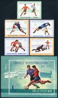 Korea 1975, SC #1349-54, 5V+S/S, Friendship Football Tournament - Autres & Non Classés