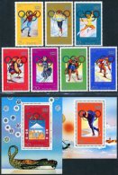 Korea 1978, SC #1661-69, 7V+2S/S, Winter Olympic Games - Winter 1964: Innsbruck