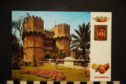 Delcampe - Spain España Espagne Comunidad Valenciana Valencia Torres De, Tours De, Towers Of Serranos 1970 - Valencia