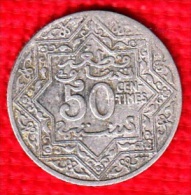 1 PIECE MAROC MAROCCO 50 CENTIMES EMPIRE CHERIFIEN (N°6) - Maroc