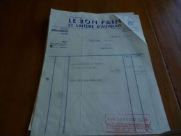 FF2 LC118 Facture Document Le Bon Pain Et Laiterie D' Auvelais 1961 - 1950 - ...