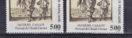 France 2761 Variétés Impression Décalée Haut Bas Jacques Callot Neuf ** TB MNH Sin Charnela - Unused Stamps
